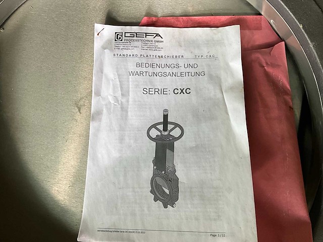 Gefa cxc dn500 industriële schuifafsluiter - afbeelding 6 van  6