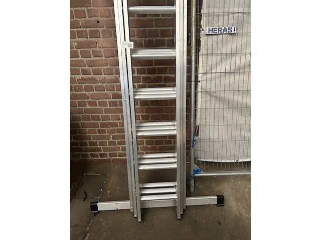 Gefelste opsteekladder 3-delig 3 x 12 sporten zarges, everest 3de 44853 - afbeelding 3 van  5