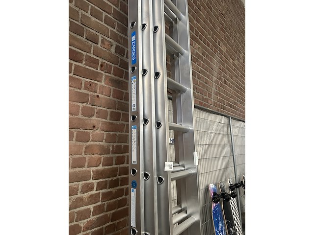 Gefelste opsteekladder 3-delig 3 x 12 sporten zarges, everest 3de 44853 - afbeelding 4 van  5