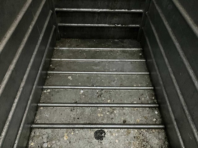 Gegalvaniseerd metaalafvalcontainer op wielen - afbeelding 3 van  4