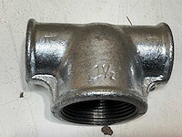 Gegalvaniseerd t-stuk 1,5x1x1 (24x) - afbeelding 3 van  4