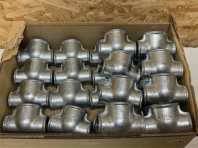 Gegalvaniseerd t-stuk 1,5x1x1 (24x) - afbeelding 4 van  4