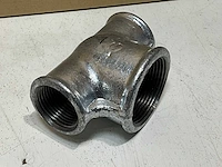 Gegalvaniseerd t-stuk 1,5x1x1 (24x) - afbeelding 2 van  5