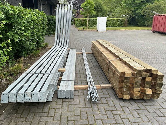 Gegalvaniseerde staalconstructie 8.6 x 22.5 meter (193m2) - afbeelding 7 van  11