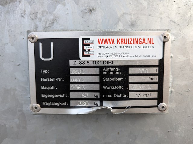 Gegalvaniseerde stalen lekbak, z-38.5-102 dibt, 2003 - afbeelding 7 van  7