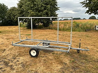 Gegalvaniseerde transportwagen / reclamewagen met buizenframe - afbeelding 2 van  9