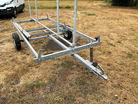 Gegalvaniseerde transportwagen / reclamewagen met buizenframe - afbeelding 3 van  9