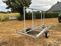 Gegalvaniseerde transportwagen / reclamewagen met buizenframe - afbeelding 7 van  9