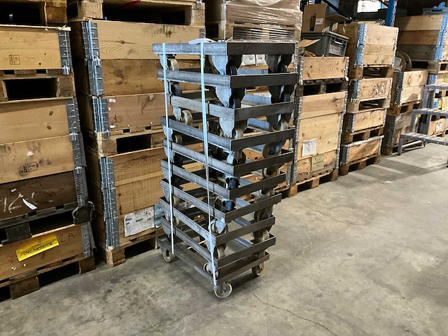 Gegalvaniseerde transportwagens (x10) - afbeelding 1 van  4