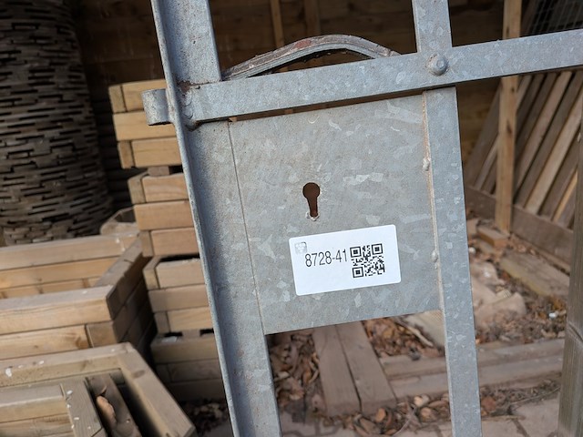 Gegalvaniseerde tuindeur - afbeelding 3 van  5