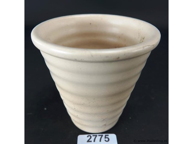 Geglazuurd aardewerk pot - afbeelding 1 van  5