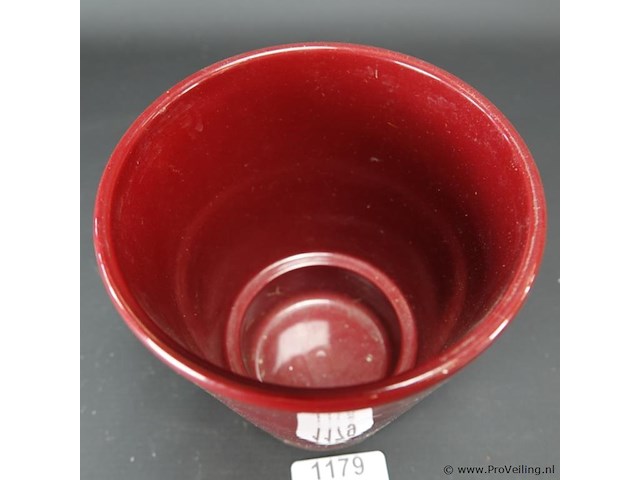 Geglazuurd keramieken vaas - afbeelding 3 van  5