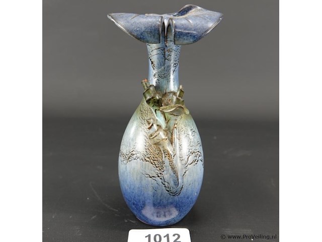 Geglazuurd terracotta vaasje - afbeelding 2 van  5