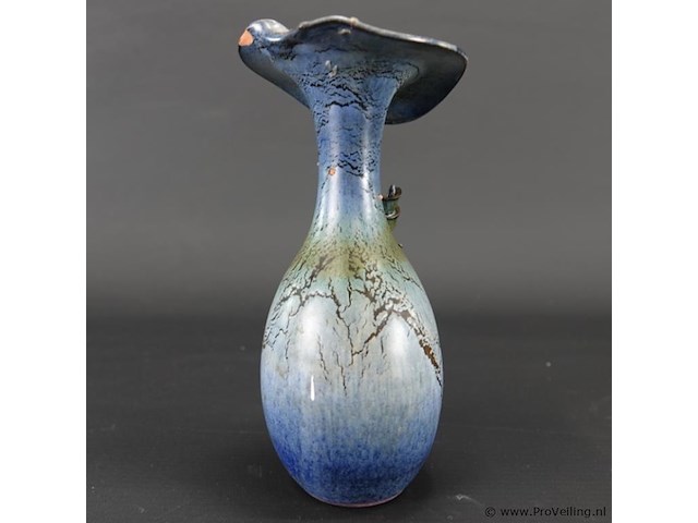 Geglazuurd terracotta vaasje - afbeelding 4 van  5