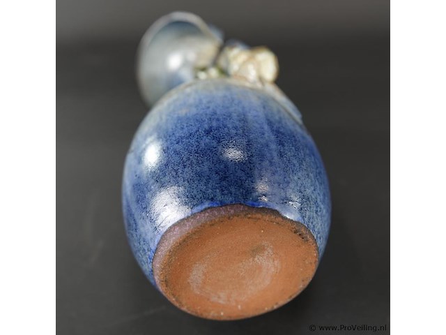 Geglazuurd terracotta vaasje - afbeelding 5 van  5