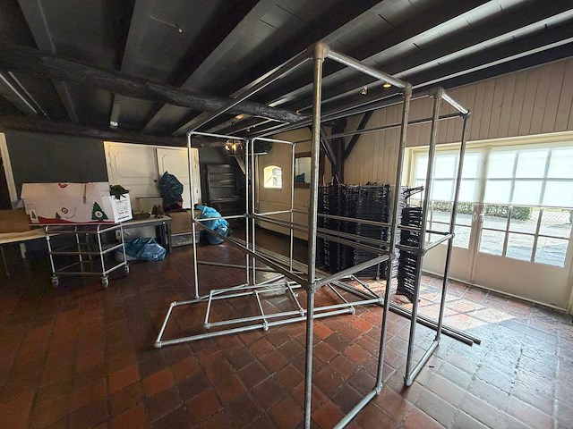 Geglvaniseerde garderobe inclusief kledinghangers (3x) - afbeelding 1 van  7