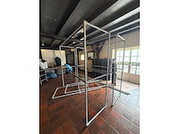 Geglvaniseerde garderobe inclusief kledinghangers (3x) - afbeelding 2 van  7