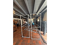 Geglvaniseerde garderobe inclusief kledinghangers (3x) - afbeelding 3 van  7