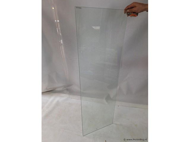 Geharde glasplaat - ca. 140x45x1 cm - afbeelding 1 van  3