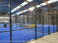 Gehele inventaris indoor sportcentrum o.a. padelbanen, tafelvoetbaltafels, diverse horeca