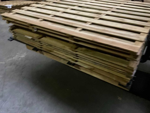 Geïmpregneerd vuren tuinscherm toog 180x180 cm (10x) - afbeelding 2 van  10