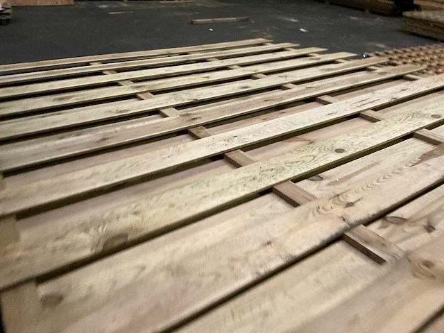 Geïmpregneerd vuren tuinscherm toog 180x180 cm (10x) - afbeelding 2 van  10