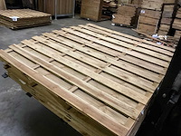 Geïmpregneerd vuren tuinscherm toog 180x180 cm (10x) - afbeelding 1 van  10