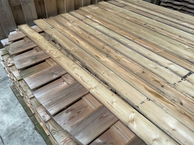 Geïmpregneerd vuren tuinscherm toog 180x180 cm (12x) - afbeelding 6 van  6