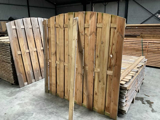 Geïmpregneerd vuren tuinscherm toog 180x180 cm (14x) - afbeelding 1 van  7