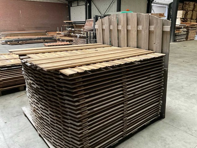 Geïmpregneerd vuren tuinscherm toog 180x180 cm (24x) - afbeelding 5 van  8