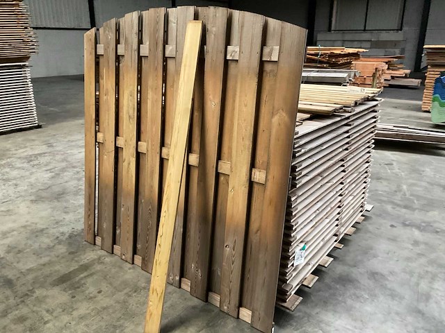 Geïmpregneerd vuren tuinscherm toog 180x180 cm (24x) - afbeelding 5 van  12