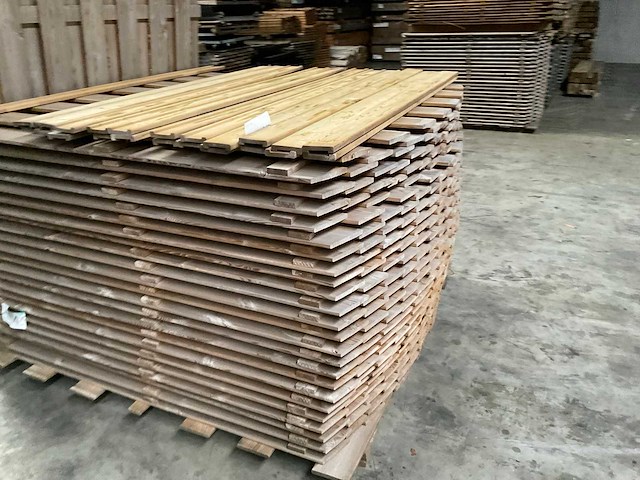 Geïmpregneerd vuren tuinscherm toog 180x180 cm (24x) - afbeelding 4 van  12