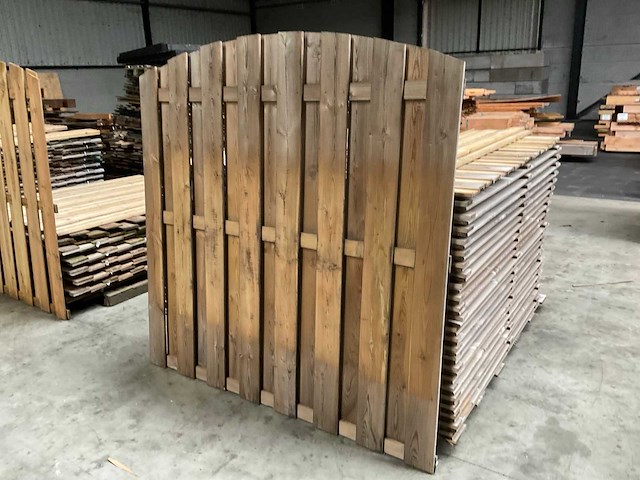 Geïmpregneerd vuren tuinscherm toog 180x180 cm (24x) - afbeelding 2 van  8