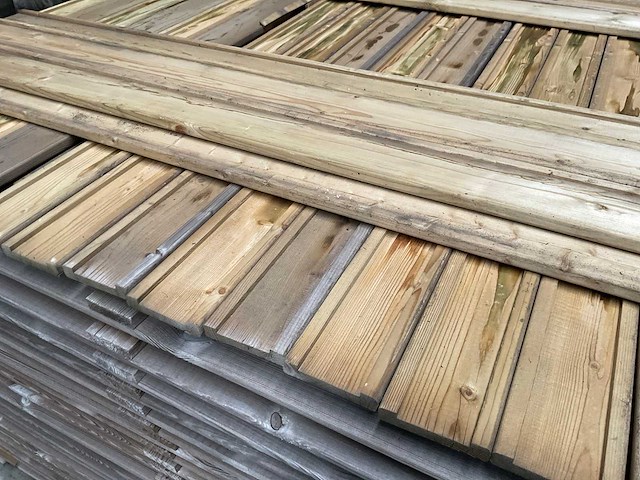 Geïmpregneerd vuren tuinscherm toog 180x180 cm (24x) - afbeelding 8 van  8