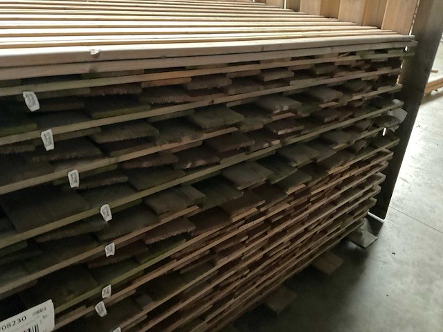 Geïmpregneerd vuren tuinscherm toog 180x180 cm (27x) - afbeelding 5 van  6