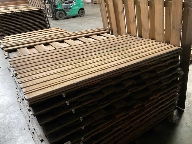 Geïmpregneerd vuren tuinscherm toog 180x180 cm (27x) - afbeelding 4 van  6