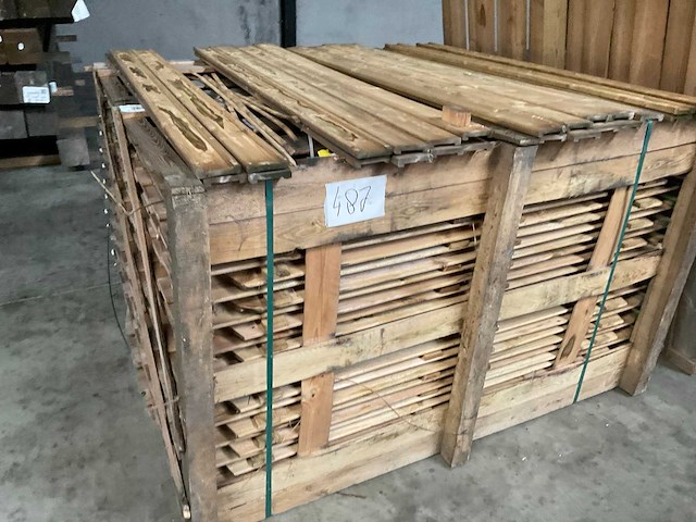 Geïmpregneerd vuren tuinscherm toog 180x180 cm (28x) - afbeelding 3 van  7