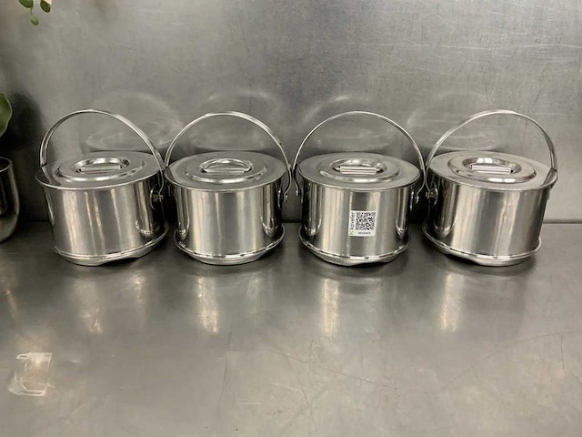 Geïsoleerde rvs emmer (4x) - afbeelding 2 van  3