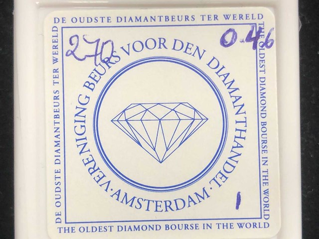Gekleurde diamant 0.46 carat natuurlijke gekleurde diamant - afbeelding 4 van  4