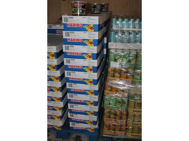 Gekleurde drop mix haribo in 10 overdozen met 6 emmers a650 g. tht 9-2026. - afbeelding 2 van  2