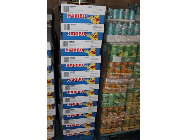 Gekleurde drop mix haribo in 10 overdozen met 6 emmers a650 g. tht 9-2026. - afbeelding 2 van  2