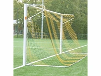 Geknoopt doelnet senior-p 7.5 x 2.5 x 0.9 x 2-geel/zwart -set van 2 (9x)