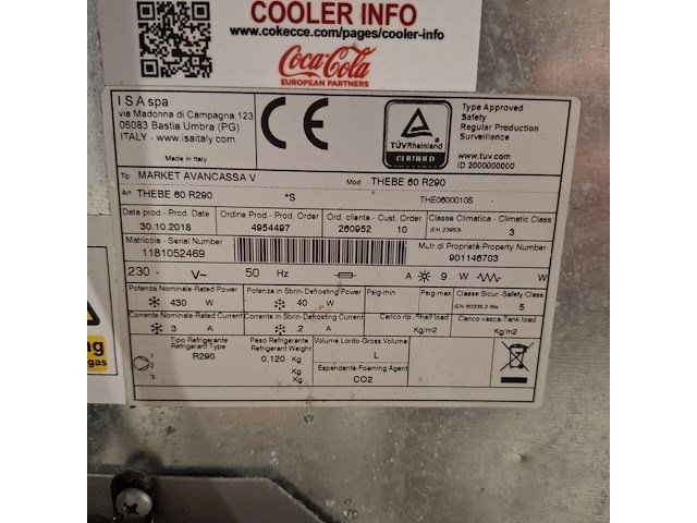 Gekoelde dranken- of flessendisplay, isa, thebe 60 r290 - afbeelding 6 van  6