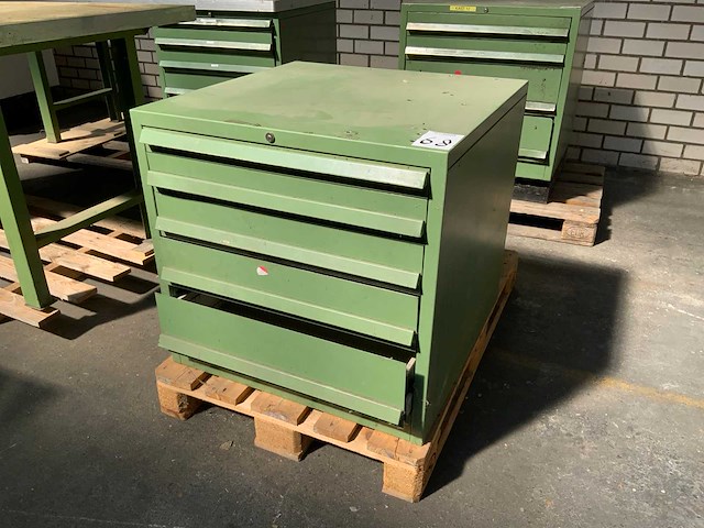Gelagerde laden gereedschapskast - afbeelding 1 van  4