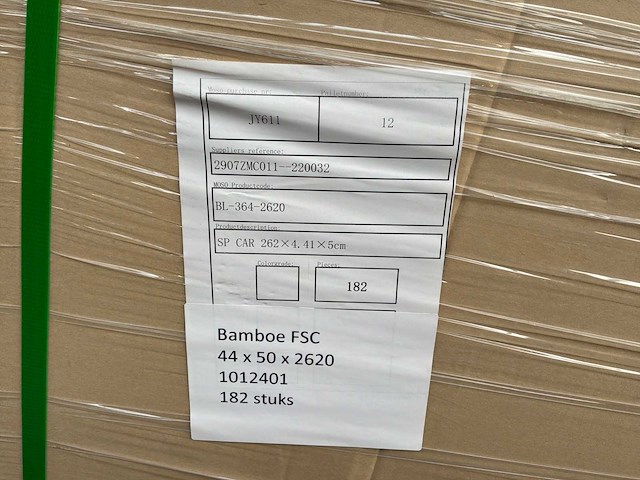 Gelamineerde bamboe balk (364x) - afbeelding 5 van  6