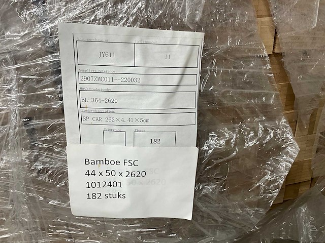 Gelamineerde bamboe balk (392x) - afbeelding 5 van  6