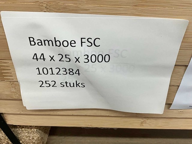 Gelamineerde bamboe lat (702x) - afbeelding 5 van  6