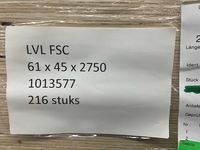 Gelamineerde fineerhouten balk (432x) - afbeelding 7 van  8