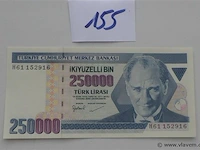 Geldbriefje 250.000 turkse lirasi