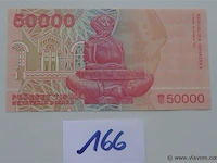 Geldbriefje 50.000 dinara kroatië
